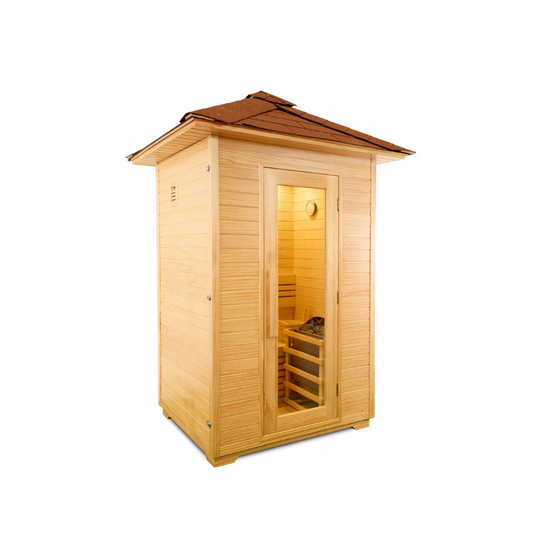 Sauna | Outdoor | Electric | 2 persons | Stone Stove | Dharani® S2 | Global Relax®