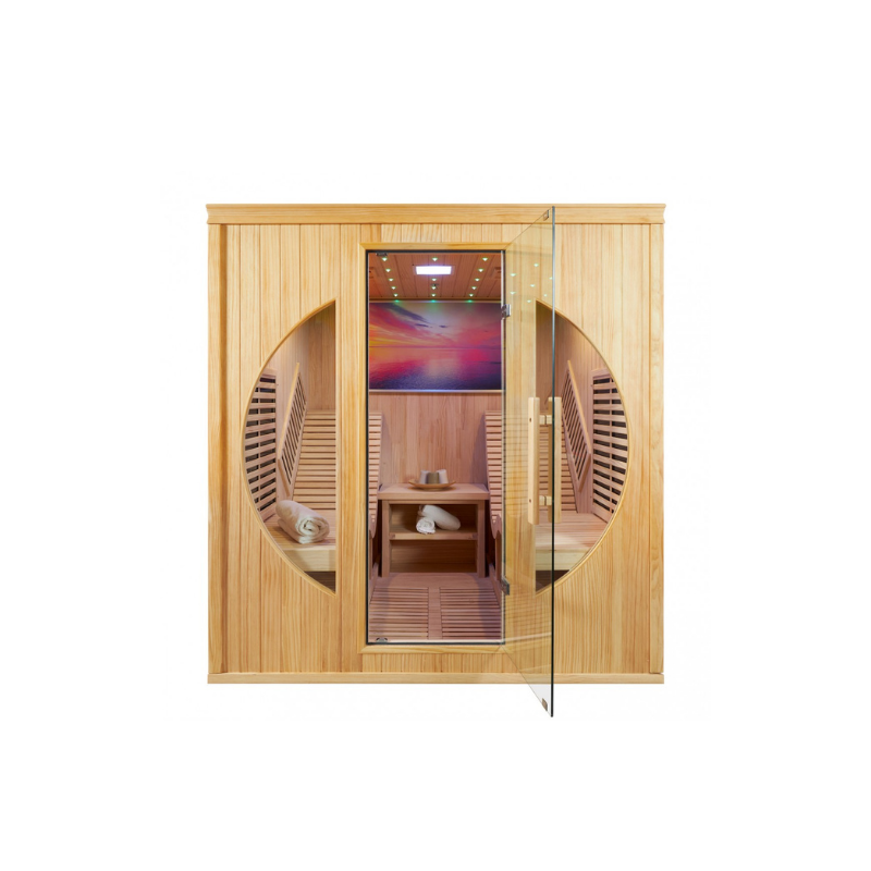 Sauna | Binnen | Volledig lichaam | 2 personen | Verlengde stoelen | Dharani® S2 Plus | Global Relax®